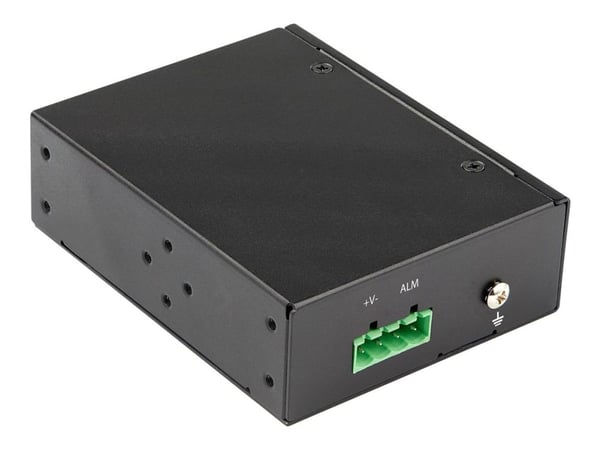 Startech PoE+ Industrial Fiber to Ethernet Media Converter 60W, SFP to RJ45, Singlemode/Multimode Fiber to Copper Gigabit Ethernet, Compact, IP-30/...