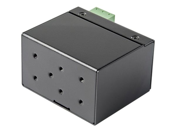 Startech PoE+ Industrial Fiber to Ethernet Media Converter 30W, SFP to RJ45, Singlemode/Multimode Fiber Optic to Copper Gigabit Ethernet, Mini/Comp...