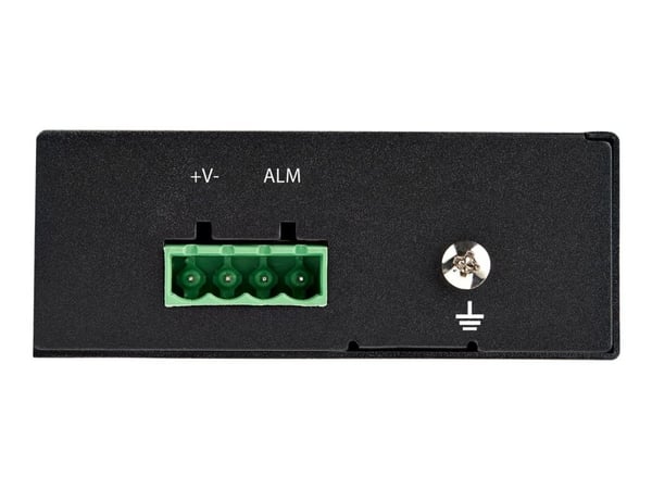 Startech PoE+ Industrial Fiber to Ethernet Media Converter 60W, SFP to RJ45, Singlemode/Multimode Fiber to Copper Gigabit Ethernet, Compact, IP-30/...