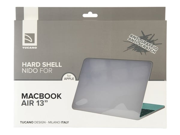 Tucano Nido - Hardskallsveske for notebook - 13" - gjennomsiktig - for Apple MacBook Air with Retina display (I slutten av 2018)