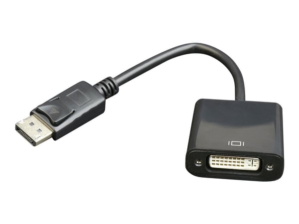 Cablexpert - Video adapter - DisplayPort (hann) til DVI-I (hunn) - DisplayPort 1.0 - 10 cm - svart