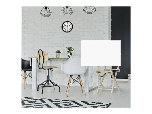 TFA - Klokke - kvarts - skrivebord, veggmonterbar - 17.7 cm - ramme: svart