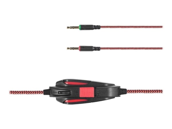 MODECOM VOLCANO MC-831 Rage - Hodesett - full størrelse - kablet - rød