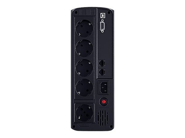 CyberPower Value Pro VP1600ELCD - UPS - AC 230 V - 960 watt - 1600 VA - enkeltfase - 9 Ah - RS-232, USB - utgangskontakter: 4 - svart