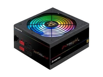 Chieftec Photon Gold Series GDP-750C-RGB - Nätaggregat (intern) - ATX12V 2.3/ EPS12V - 80 PLUS Gold - AC 200-240 V - 750 Watt - aktive PFC