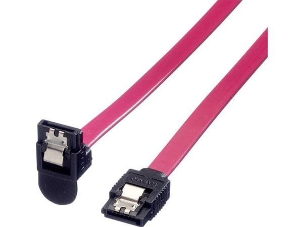 ROLINE 11.03.1564, 0,5 m, SATA III, SATA 7-pin, SATA 7-pin, Hankjønn/hankjønn, Sort, Rød, Rød