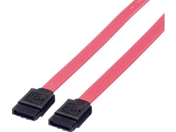 VALUE SATA 6.0 Gbit/s, 0,5 m, SATA III, Hankjønn/hankjønn, Rød, Rød