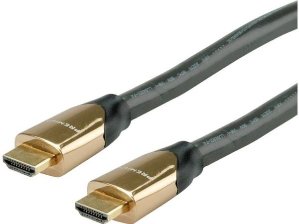 ROLINE 11.04.5805, 7,5 m, HDMI Type A (Standard), HDMI Type A (Standard), 4096 x 2160 piksler, 3D, Svart