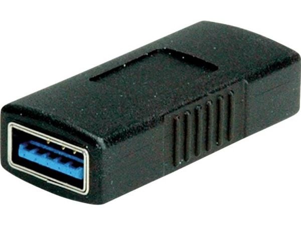 Value 12.99.2997, USB Type A, USB Type A, Svart