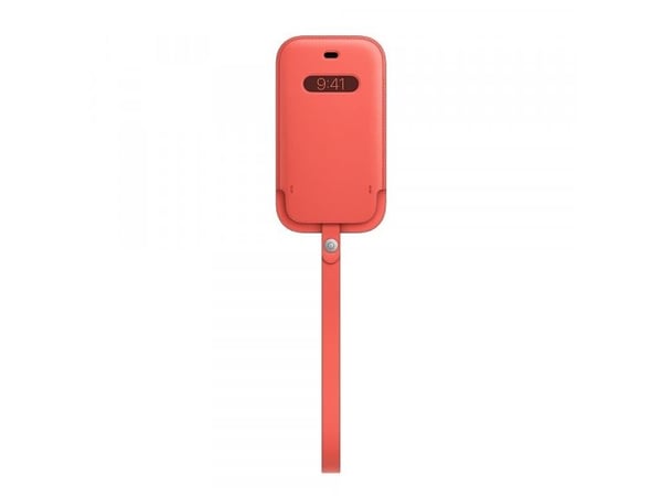 Apple Sleeve with MagSafe - Beskyttelsesmuffe for mobiltelefon - lær - rosa sitrus - for iPhone 12 mini