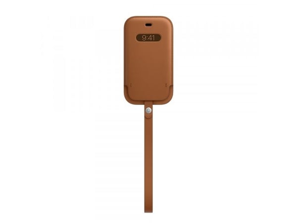 Apple - Beskyttelsesmuffe for mobiltelefon - med MagSafe - lær - salbrun - for iPhone 12 mini
