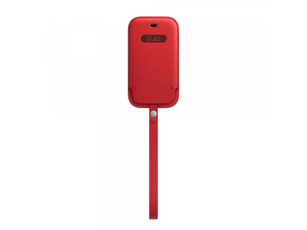 Apple - (PRODUCT) RED - beskyttelsesmuffe for mobiltelefon - med MagSafe - lær - rød - for iPhone 12 mini