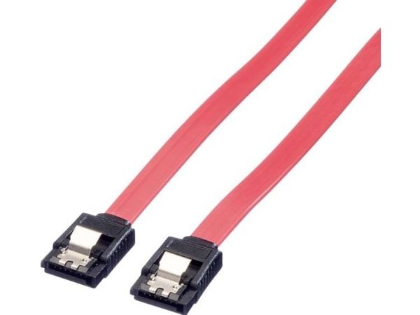 VALUE Internal SATA 6.0 Gbit/s Cable with Latch 1.0 m, Punainen