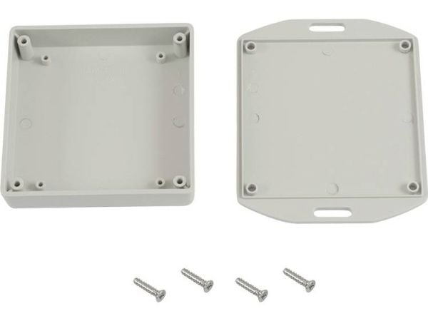 Hammond Electronics 1551XFLGY universalkabinett 80 x 80 x 20 ABS grå 1 stk Hammond Electronics 1551XFLGY universalkabinett 80 x 80 x 20 ABS grå 1 stk