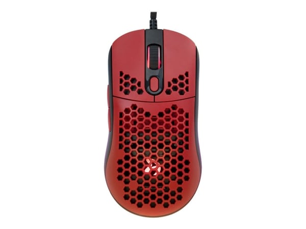Arozzi Favo - Mus - optisk - 7 knapper - kablet - USB - Rød