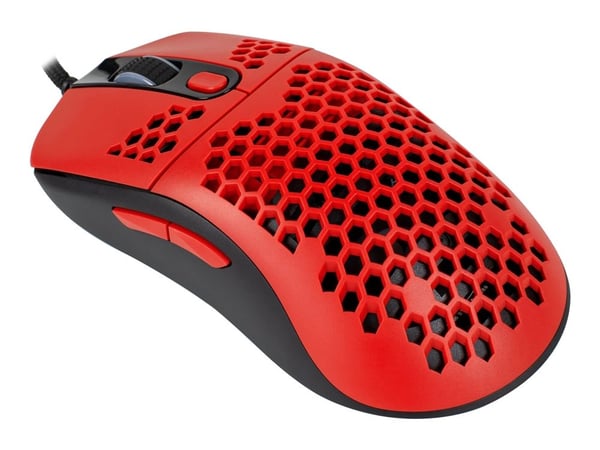 Arozzi Favo - Mus - optisk - 7 knapper - kablet - USB - Rød