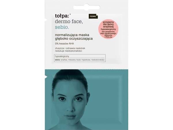 Tolpa sebio normaliserende maske dyp-rensende (pose) 2x6 ml