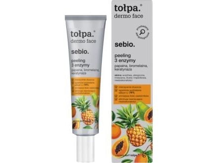 TOLPA Dermo Face Sebio ansiktsskrubb - 3 enzymer 40 ml