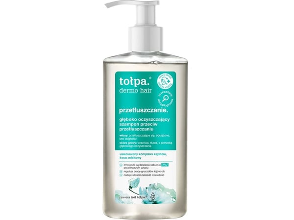 TOŁPA_Dermo Hår dyprensende sjampo mot fethet Fethet 250ml
