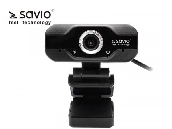 SAVIO CAK-01 - Webbkamera - färg - 1920 x 1080 - 1080p - ljud - USB - MPEG-4