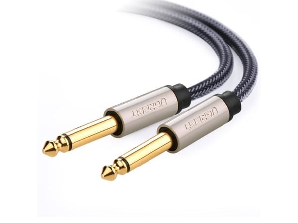 Ugreen 10636, 6.35mm, Hankjønn, 6.35mm, Hankjønn, 1 m, Svart