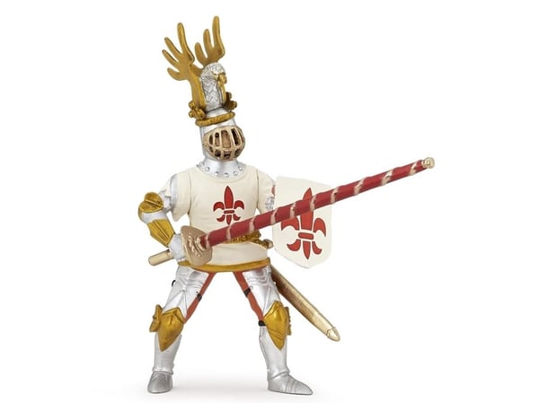 Figur Papo Figurine Ridder i en hvit kappe med liljer (401375)