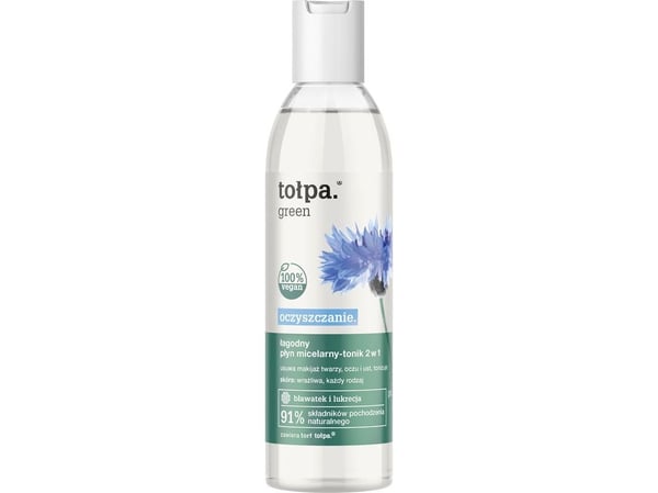 Tolpa mild micellær væske-toner 2-i-1 for rens 200 ml