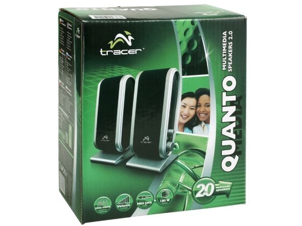 Tracer QUANTO - Högtalare - för persondator - svart