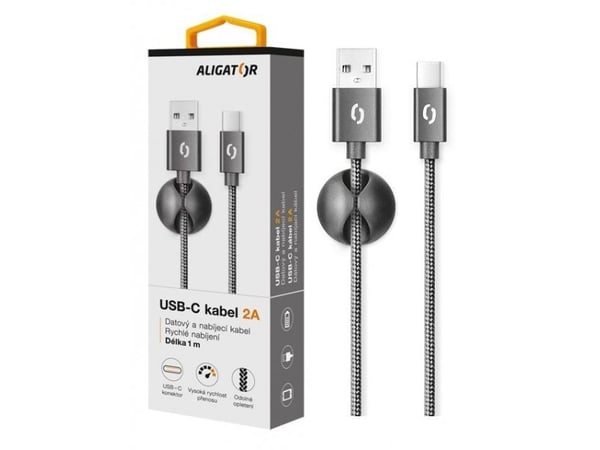 Alligator DATKP07, 1 m, USB C, USB A, USB 2.0, Lajittelu