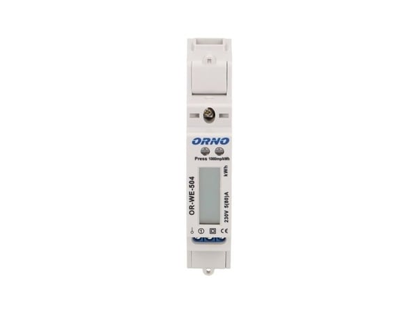 ORNO OR-WE-504, Elektroninen, Tehontuotto, Valkoinen, kWh, LCD, Modbus