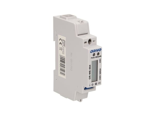 ORNO OR-WE-504, Elektroninen, Tehontuotto, Valkoinen, kWh, LCD, Modbus