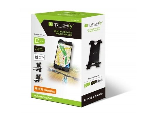 Techly I-SMART-CLIP, Mobiltelefon/smarttelefon, Passiv holder, Sykkel, Sort