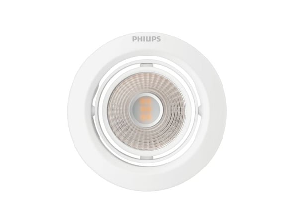 Philips Funksjonell Innfelt Pomeron-lampe, Innsunket spotlight, Ikke-utskiftbare pærer, 1 ampuller, LED, 4000 K, Hvit