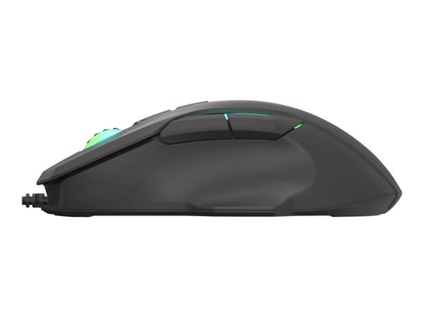 Genesis Xenon 220 - Mus - ergonomisk - optisk - 7 knapper - kablet - USB - svart