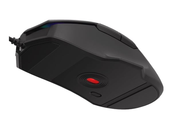 Genesis Xenon 220 - Mus - ergonomisk - optisk - 7 knapper - kablet - USB - svart