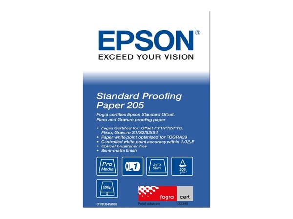 Epson Proofing Paper Standard - Rull A1 (61,0 cm x 50 m) 1 rull(er) rettepapir - for SureColor SC-P10000, P20000, P6000, P7000, P7500, P8000, P9000...