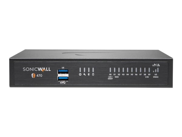 SonicWall TZ470 - Sikkerhetsapparat - 1GbE, 2.5GbE - skrivebord