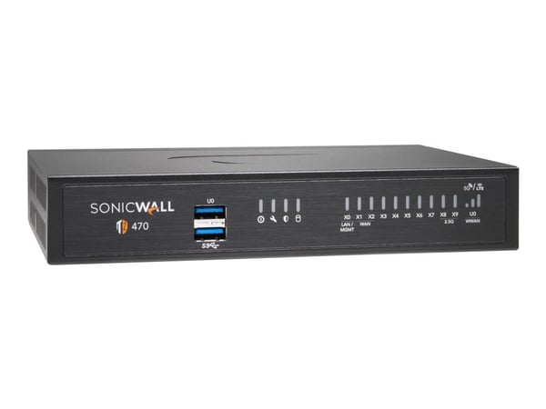 SonicWall TZ470 - Sikkerhetsapparat - 1GbE, 2.5GbE - skrivebord