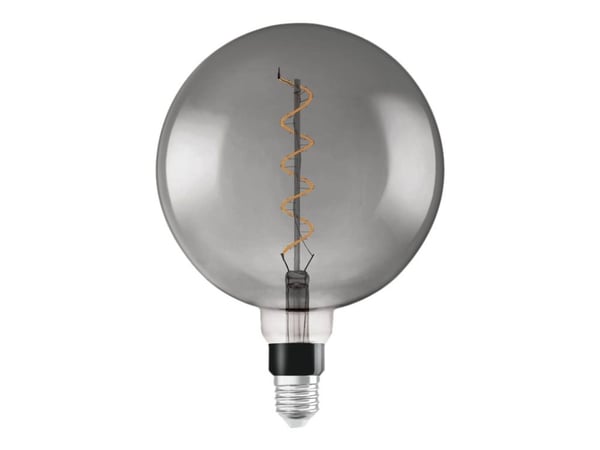OSRAM Vintage 1906 - LED-filamentlyspære - form: G200 - E27 - 5 W (ekvivalent 12 W) - klasse G - behagelig varmt lys - 1800 K - røyk