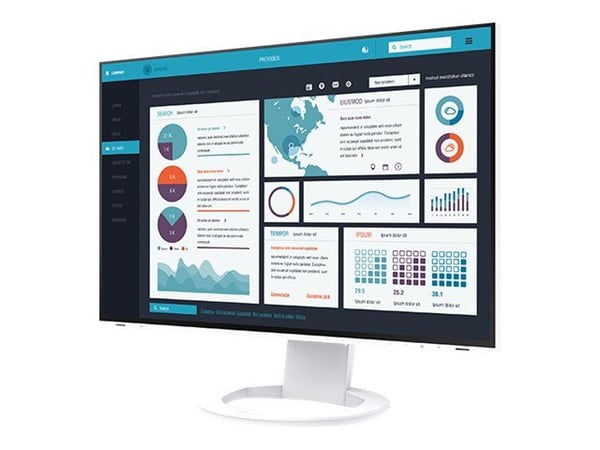 EIZO FlexScan EV2495-WT, 61,2 cm (24.1"), 1920 x 1200 pikseliä, WUXGA, LCD, 5 ms, Valkoinen