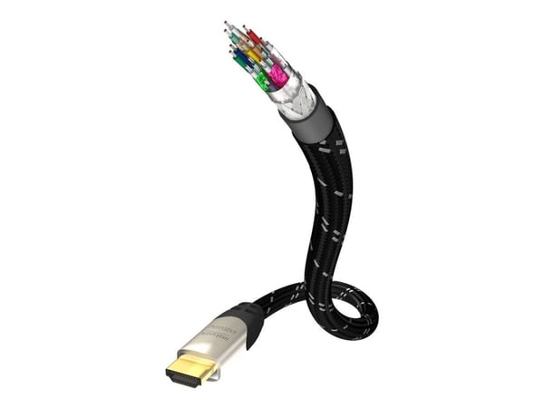 Inakustik 006244303, 3 m, HDMI-tyyppi A (vakio), HDMI-tyyppi A (vakio), 3D, 24 Gbit/s, musta