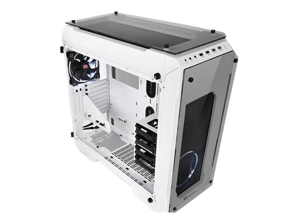 Thermaltake View 71 TG - Snow Edition - tower - utvidet ATX (E-ATX) - sidepanel med vindu (herdet glass) - ingen strømforsyning (PS/2) - hvit - USB...