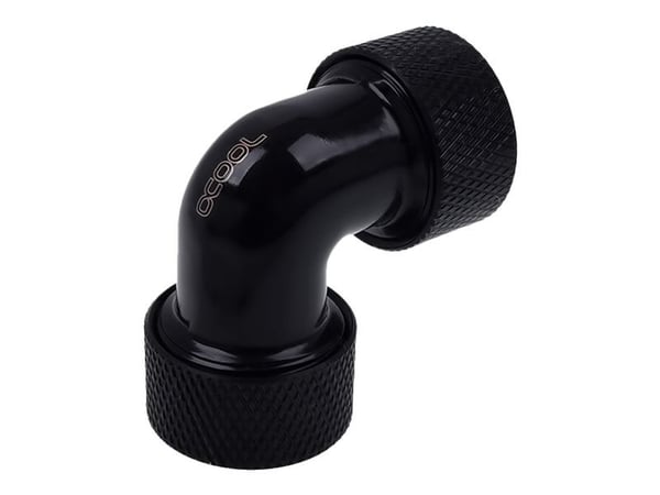 Alphacool HT - Vinkelarmatur for væskekjølesystemskompresjon - mørkesvart