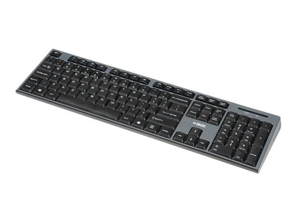 iBOX Desktop Kit Pro - Tastatur- og mussett - trådløs - QWERTY - svart