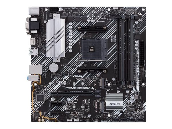 ASUS PRIME B550M-A/CSM - Hovedkort - micro ATX - Socket AM4 - AMD B550 Chipset - USB 3.2 Gen 1, USB 3.2 Gen 2 - Gigabit LAN - innbygd grafikk (CPU ...
