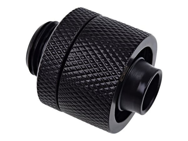 Alphacool Eiszapfen Connector Series Straight Socket 16/10mm - Armatur for væskekjølesystemkompresjon - mørkesvart