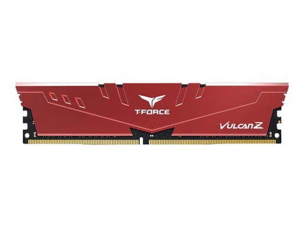 Team Group T-FORCE VULCAN Z TLZRD416G3200HC16F01, 16 GB, 1 x 16 GB, DDR4, 3200 MHz, 288-pin DIMM, Punainen