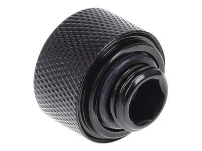 Alphacool Eiszapfen HardTube 16mm - Armatur for væskekjølesystemkompresjon - mørkesvart (en pakke 6)