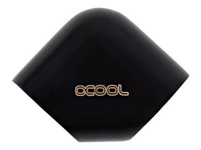Alphacool Eiszapfen L-connector G1/4 inner thread to G1/4 inner thread - Forbindelsesadapter for væskekjølesystem - mørkesvart, svart matte