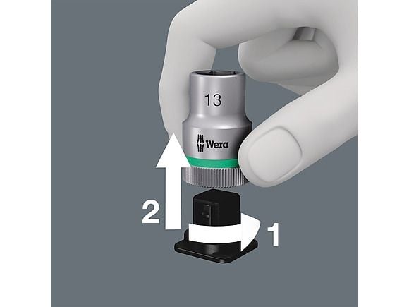 Wera 05003996001, Støpselsett, 1/2", Metrisk, 6 hoder, 4,5,6,8,10 mm